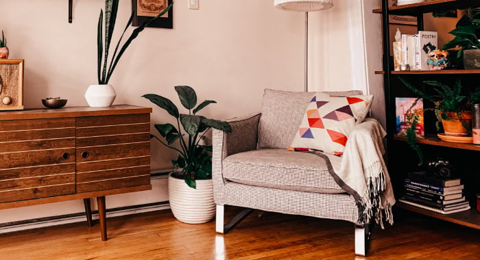 Sitting area in a home