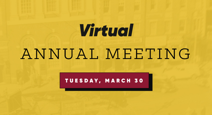 Virtual Annual Meeting, Tuesday March 30