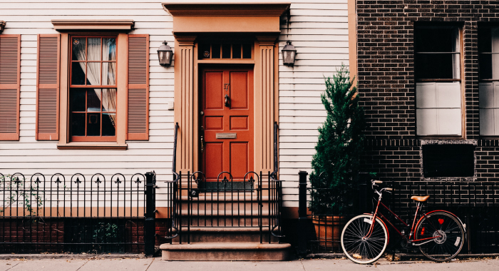 Front door of a home