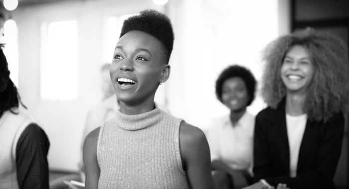 Young woman smiling